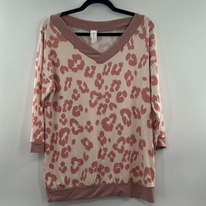 3For$20 Now N Forever Pink/Cream Animal Print size M
